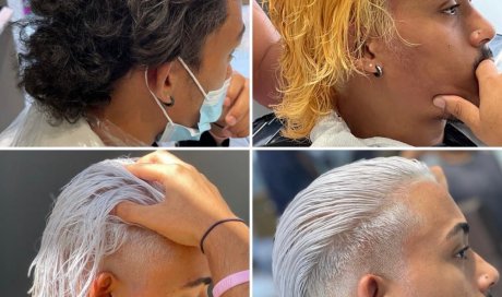 Décoloration et coloration en gris chez votre coiffeur à Saint-Denis 974